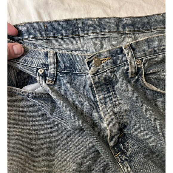Wrangler Jeans Women's Size 34 Relaxed Fit Wide Leg Outdoor Denim Blue - Picture 3 of 9